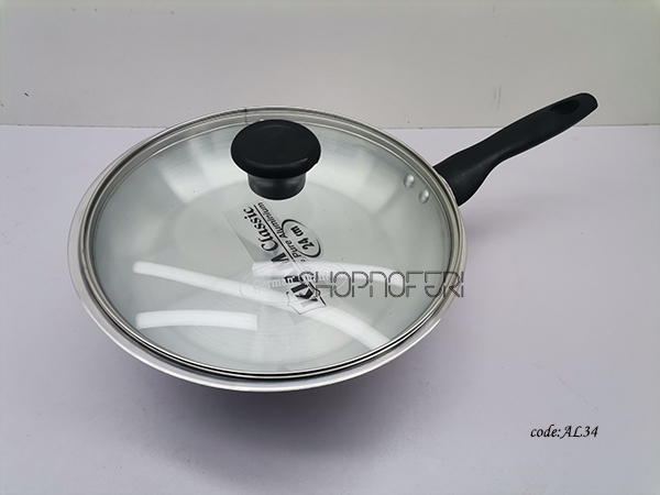 24cm Aluminium Fry Pan & Lid